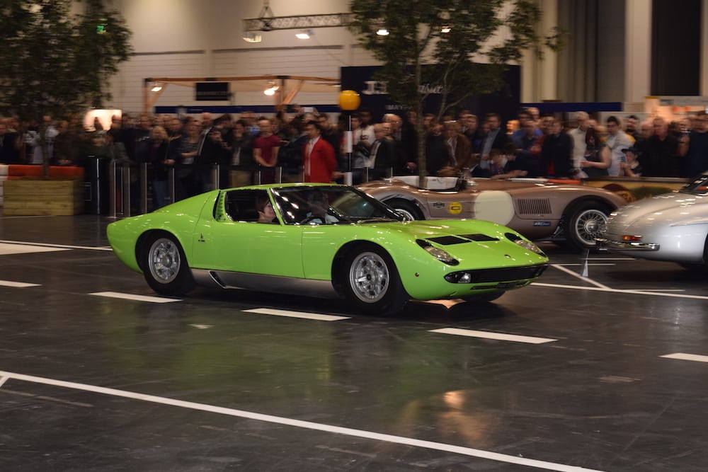 London Classic Car Show 2015, Lamborghini Muira on the Grand Avenue