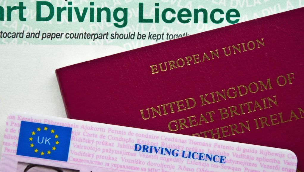 Identification documents - UK Driving Licence and Passport (The Car Expert)