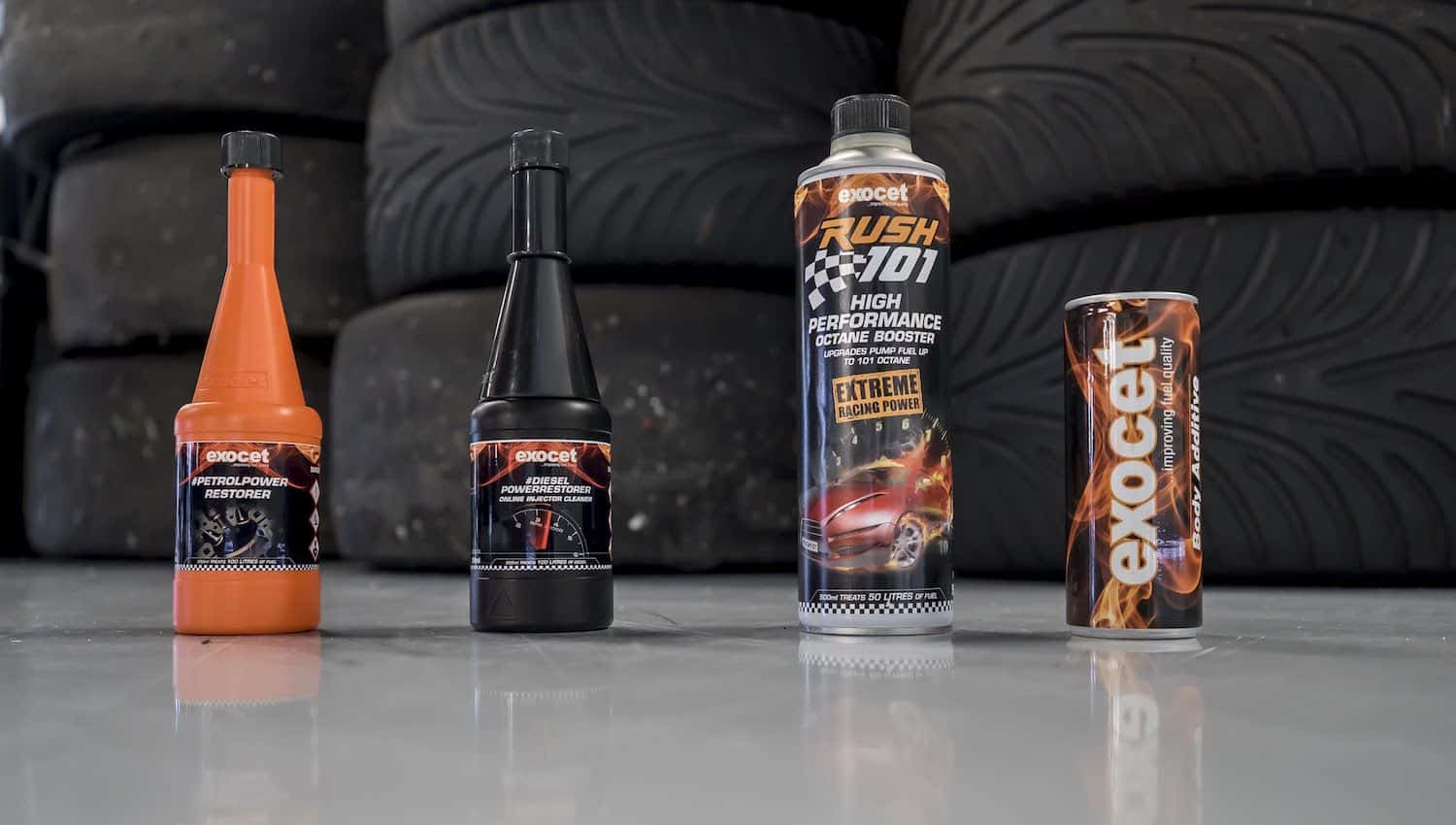 Some of the products in Exocet's automotive range