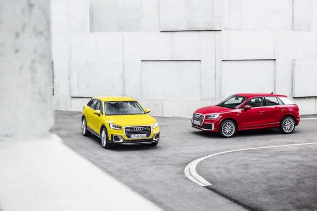 Two Audi Q2 models
