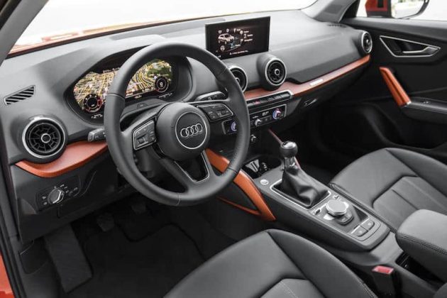 Audi Q2 interior, left-hand-drive, Virtual Cockpit