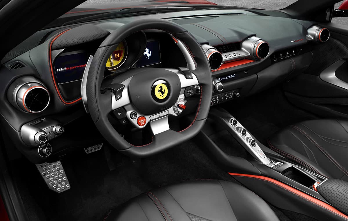Ferrari 812 Superfast interior