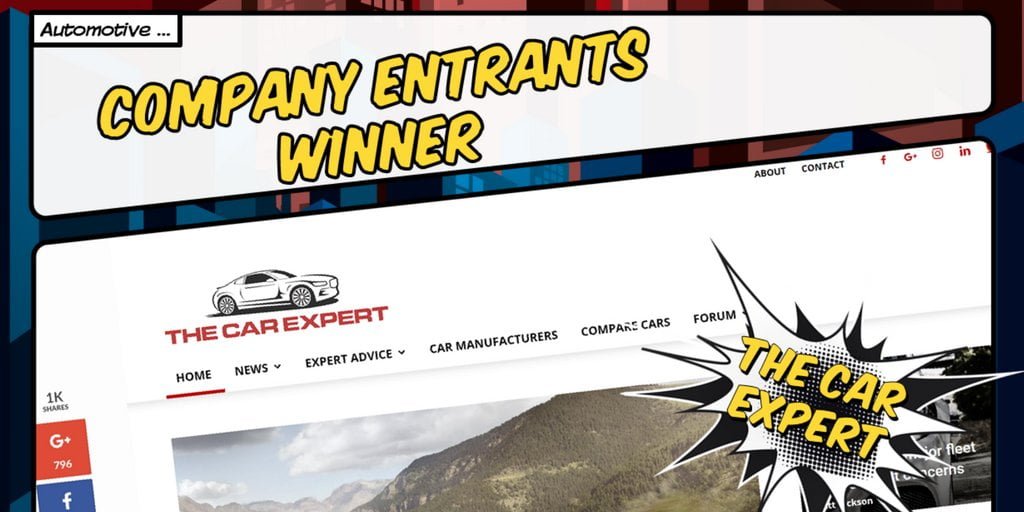 UK Blog Awards 2017 - The Car Expert wins!