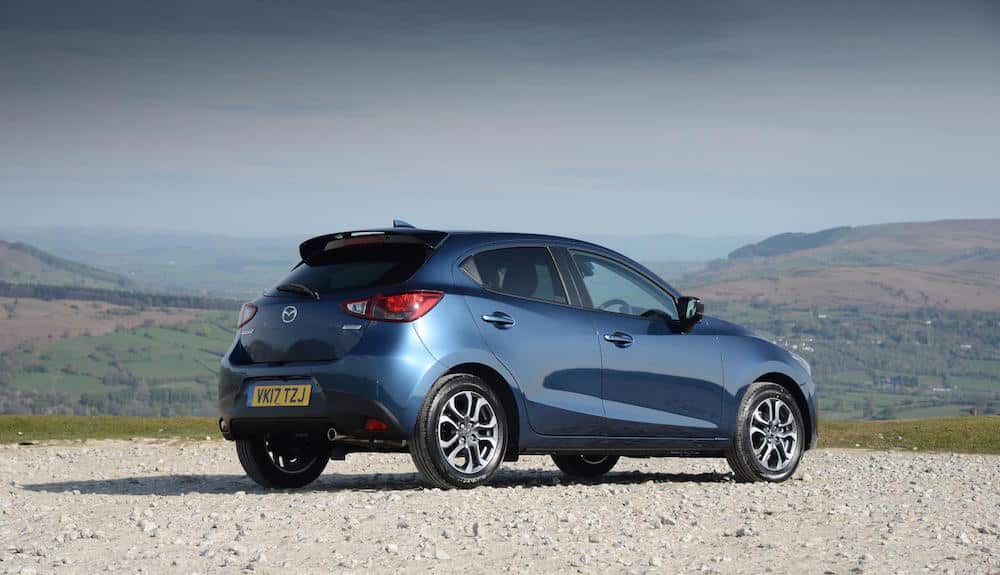 Mazda 2 GT rear Eternal Blue Mica (The Car Expert)