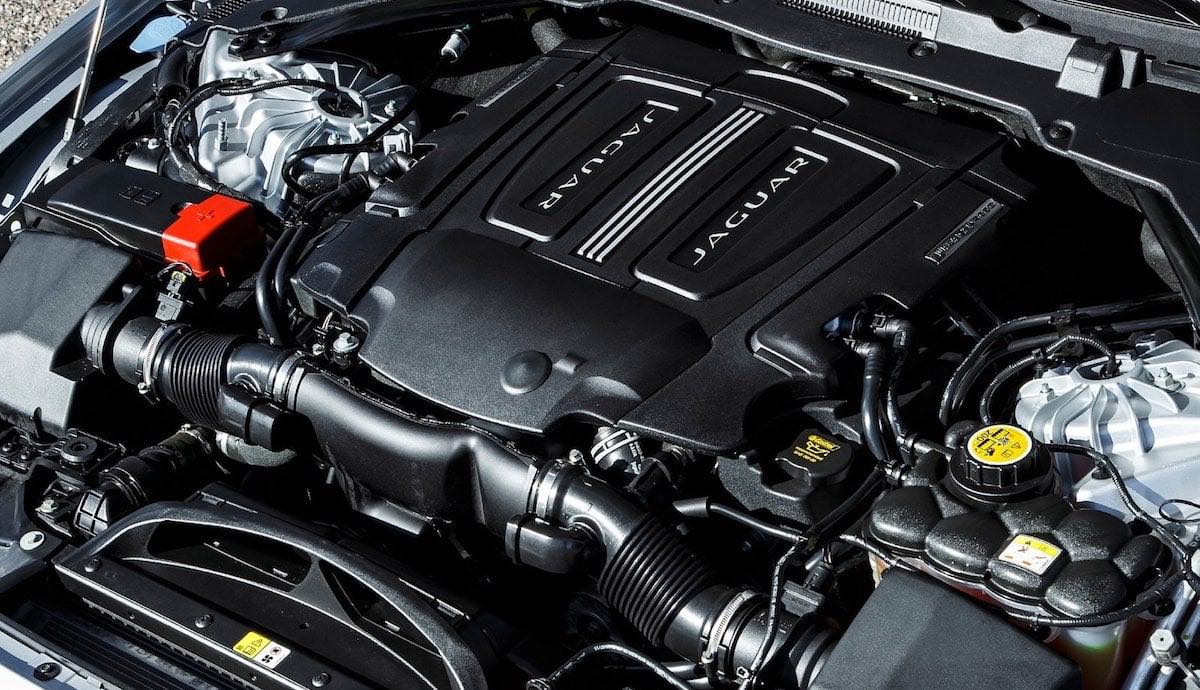 Jaguar XF S supercharged V6 engine