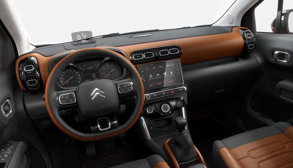 Interior of Citroen C3 Aircross
