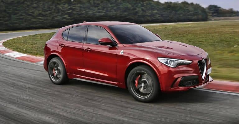 Alfa Romeo Stelvio Quadrifoglio; sub 4-sec SUV