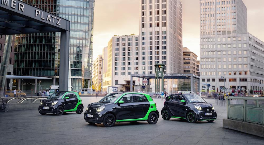 smart fortwo and forfour electric models