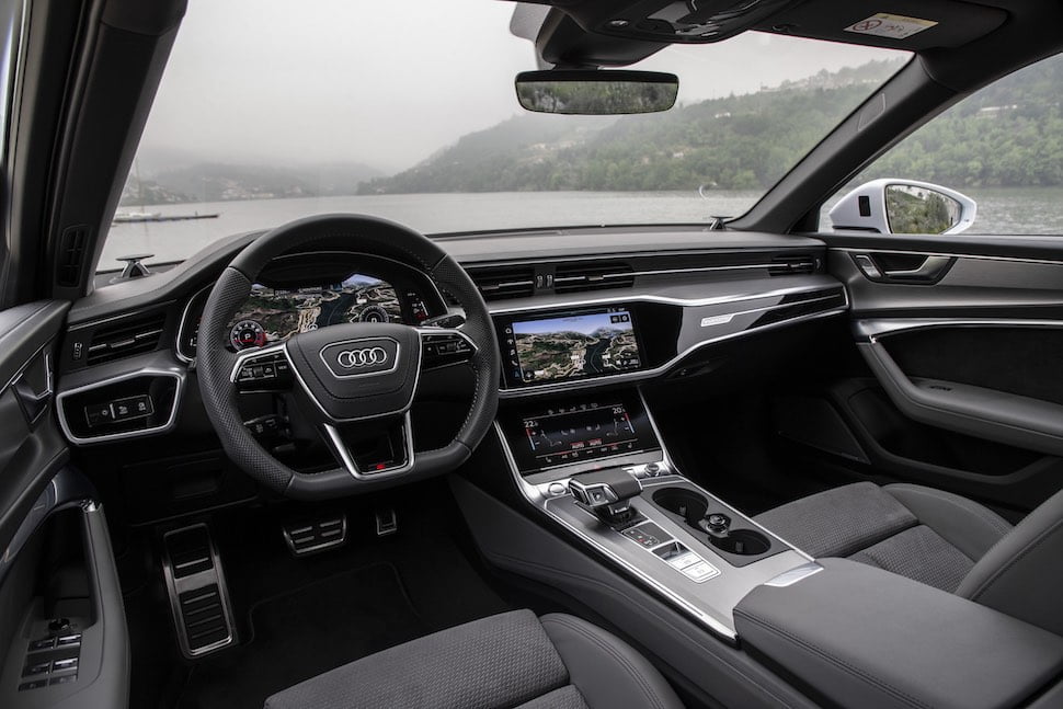 Audi A6 saloon test drive review interior
