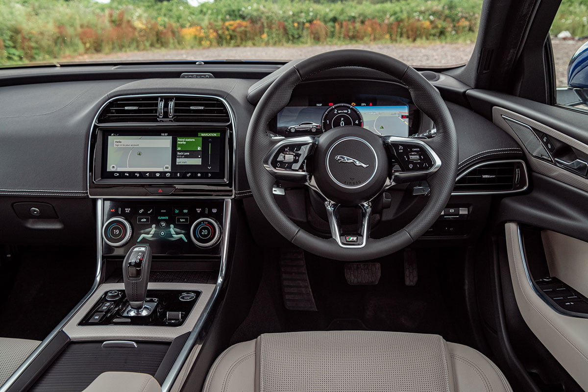 Jaguar XE 2020 dash The Car Expert