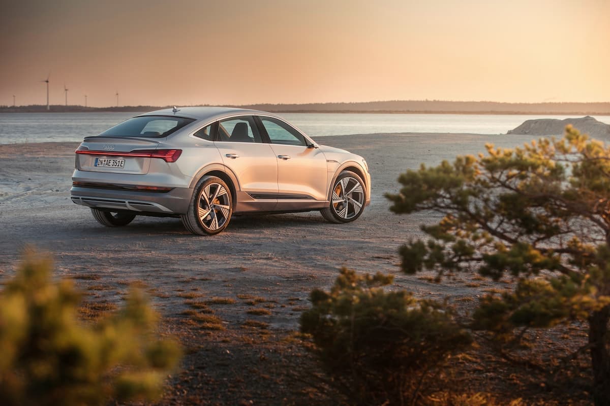 2020 Audi e-tron Sportback - rear view | The Car Expert