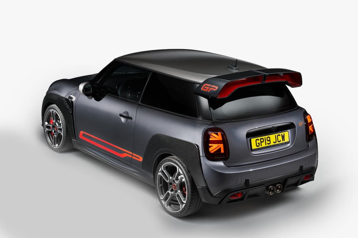 Mini John Cooper Works GP - top rear | The Car Expert