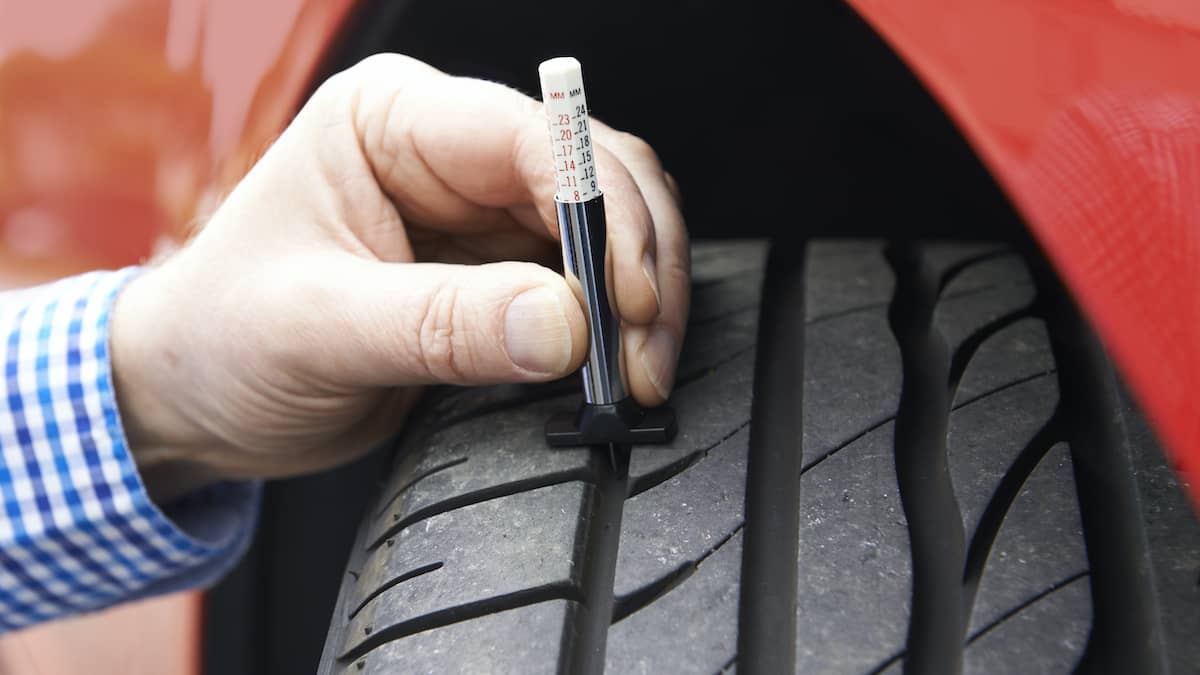 Check your tyres to make sure your car is in a roadworthy state