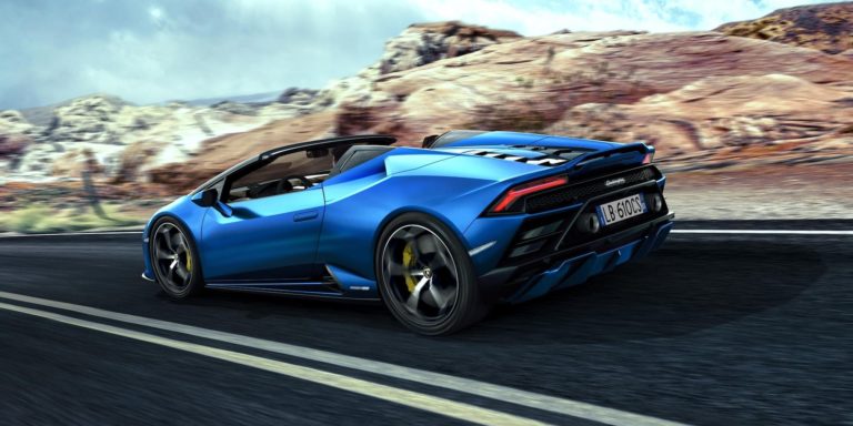 Lamborghini reveals rear-wheel drive Huracán Evo Spyder