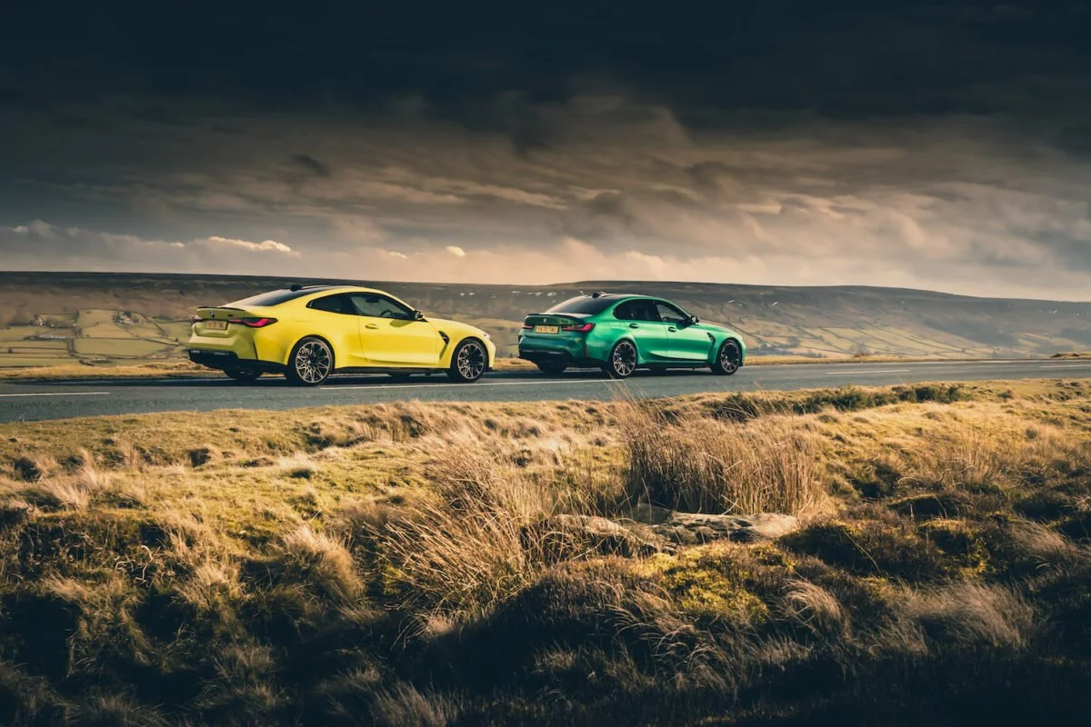 2021 BMW M4 G82 coupé and M3 G80 saloon