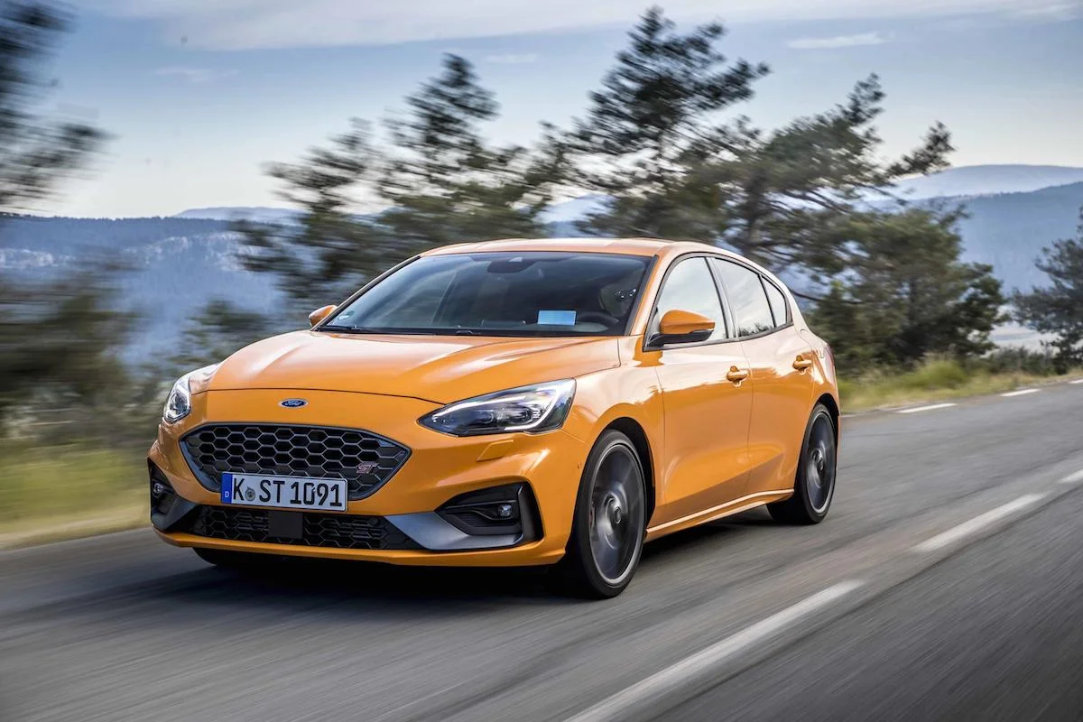 Ford Focus ST (2019 onwards) - Orange Fury, front view