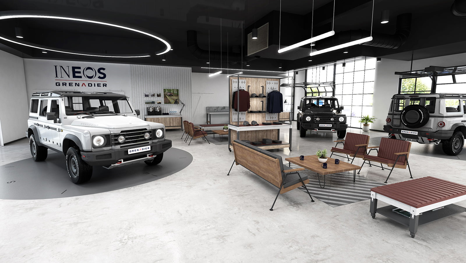 2110 Ineos Grenadier showroom