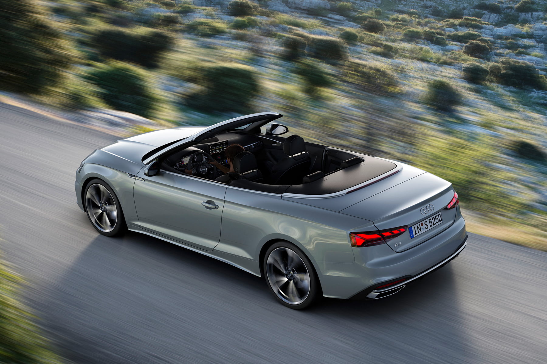 Audi A5 Cabriolet (2020 facelift) rear view | Expert Rating