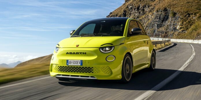 Abarth goes electric as 500e hot hatch debuts