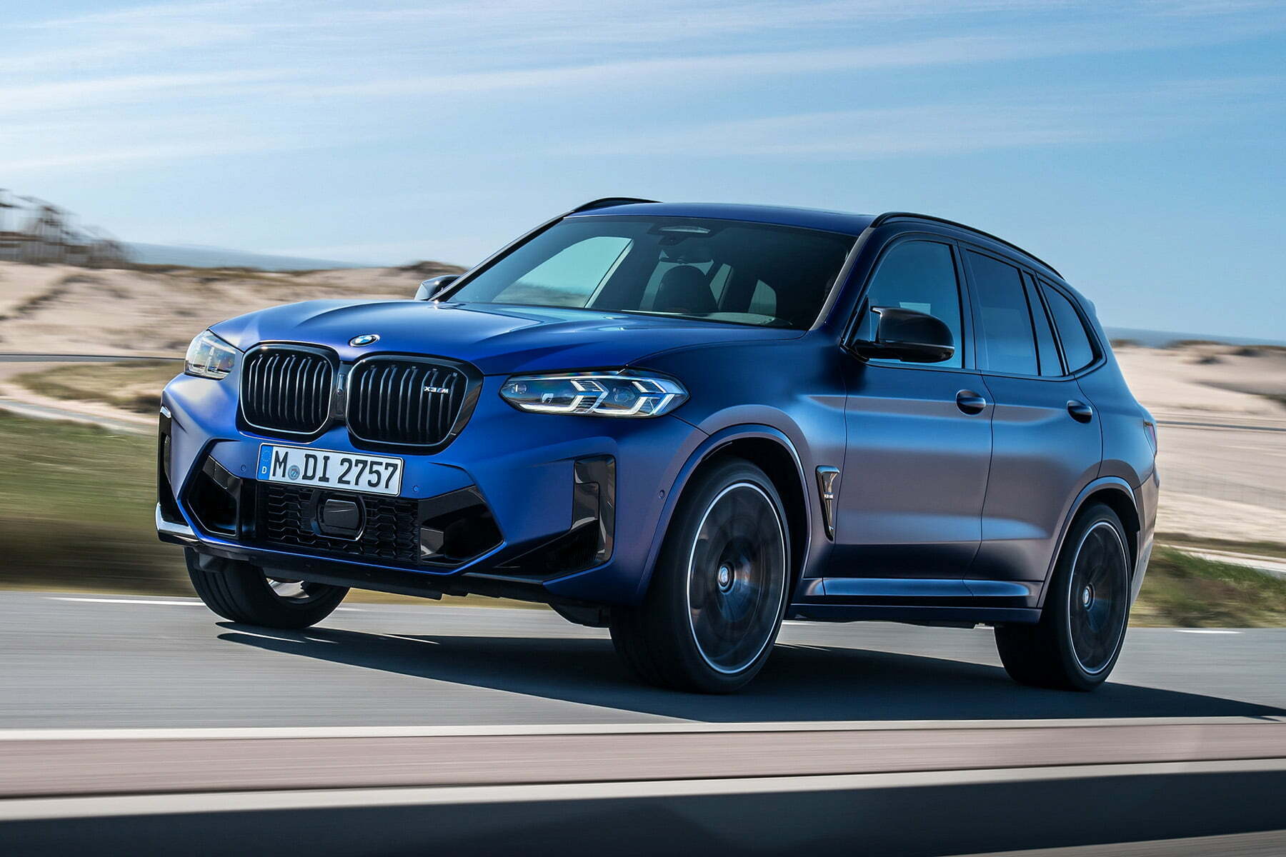 BMW X3 M (2022 onwards) front view | Expert Rating