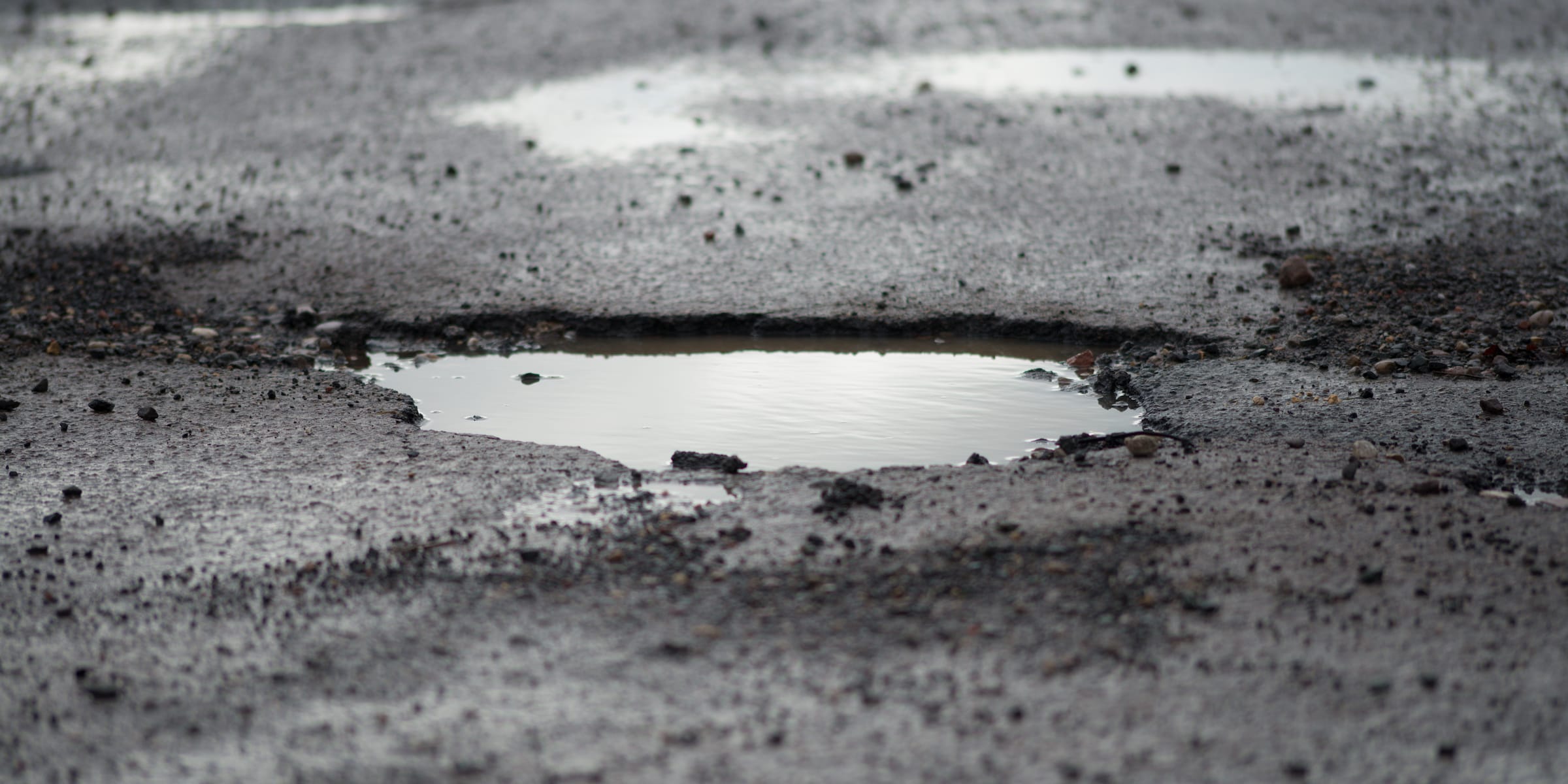 Pothole in UK road