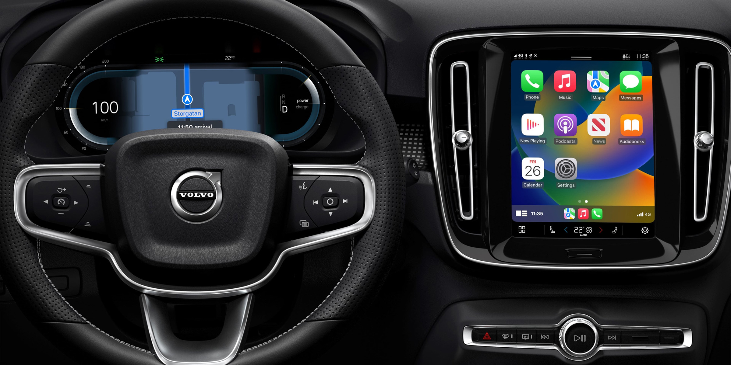 Volvo XC40 Recharge Apple CarPlay over-the-air update