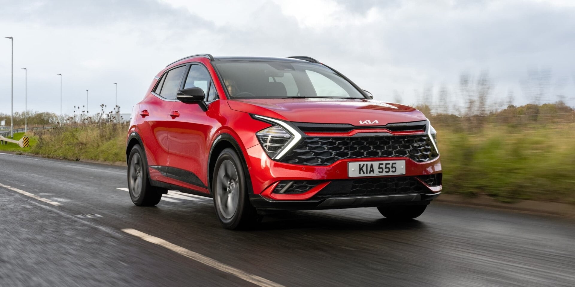 Kia Sportage, red, February 2024