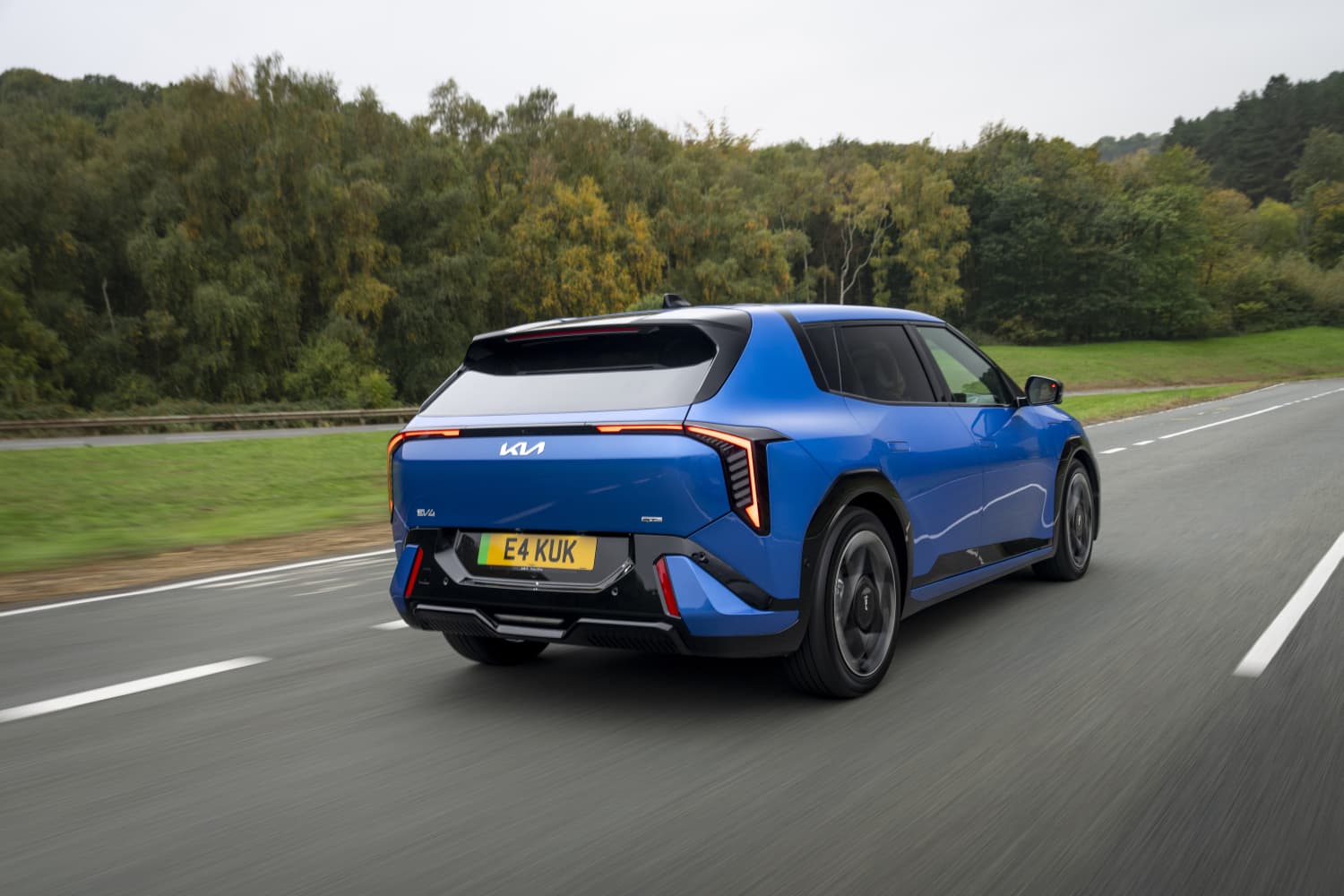 Kia EV4 hatchback GT-Line S - rear, dynamic