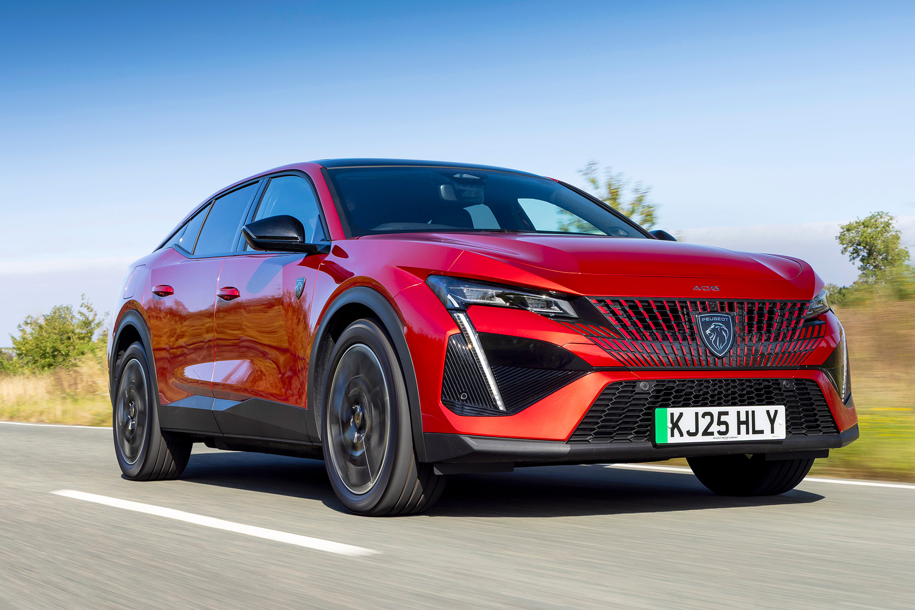 Peugeot e-408 front view | Expert Rating
