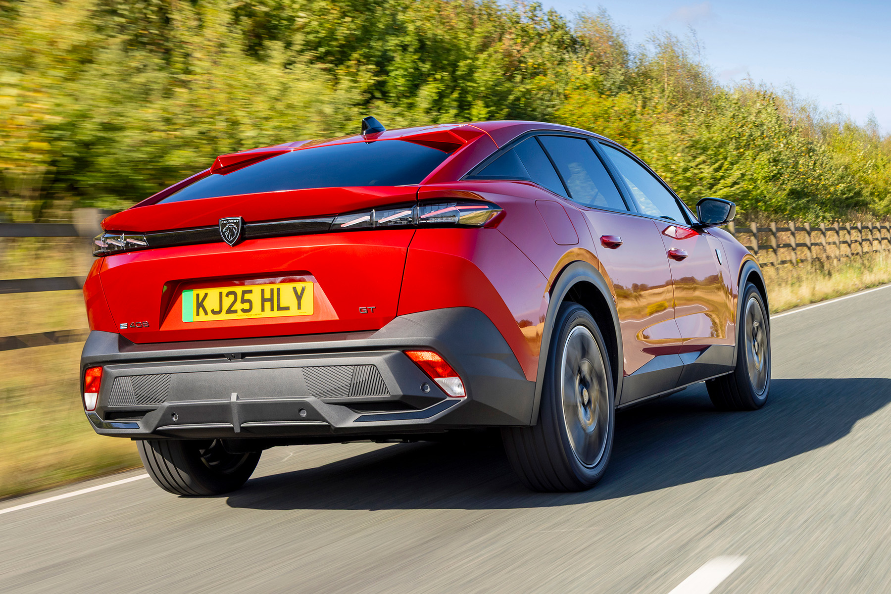 Peugeot e-408 rear view | Expert Rating
