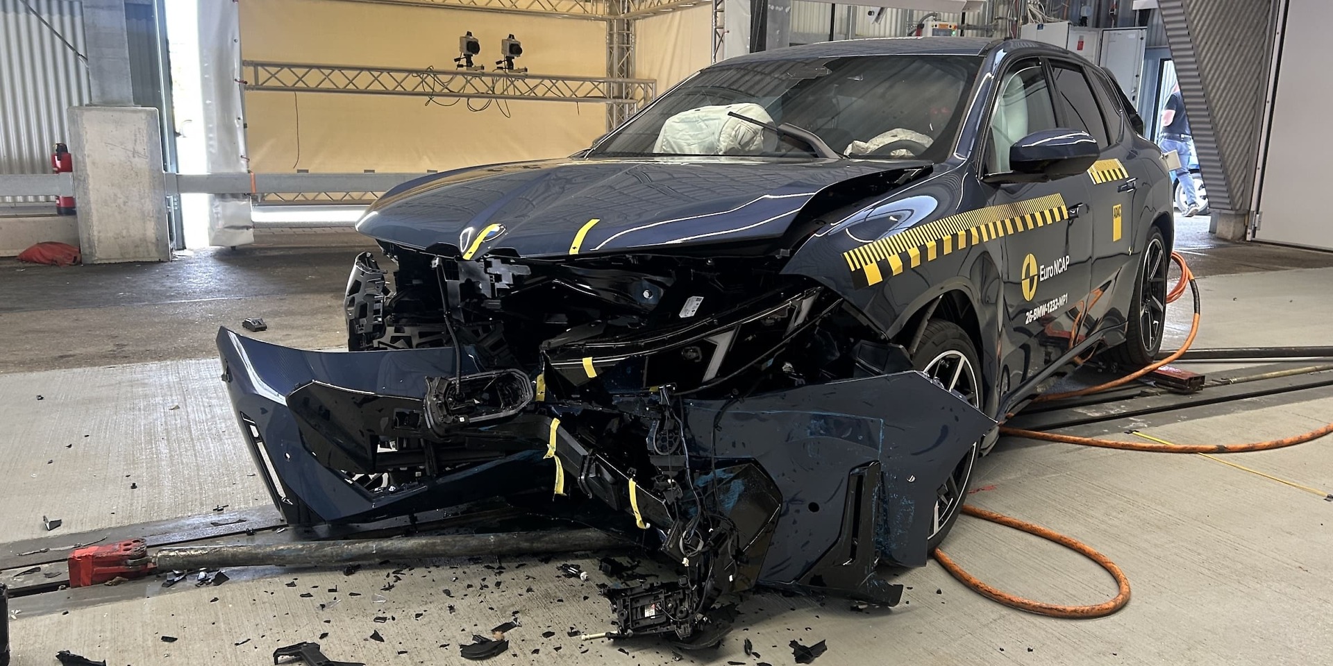BMW iX3 after a Euro NCAP 2026 impact test