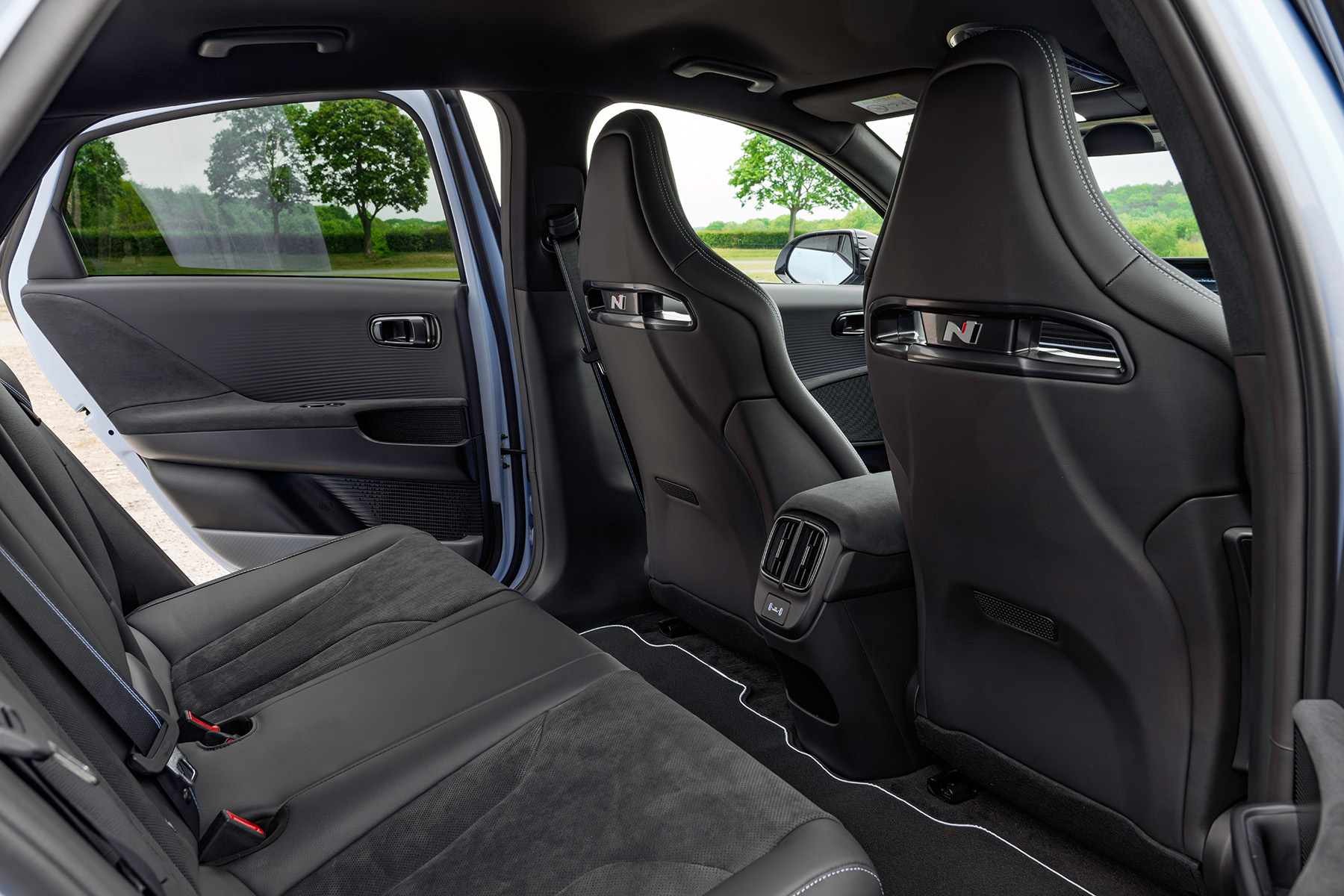 Hyundai Ioniq 6 N rear interior view | Expert Rating