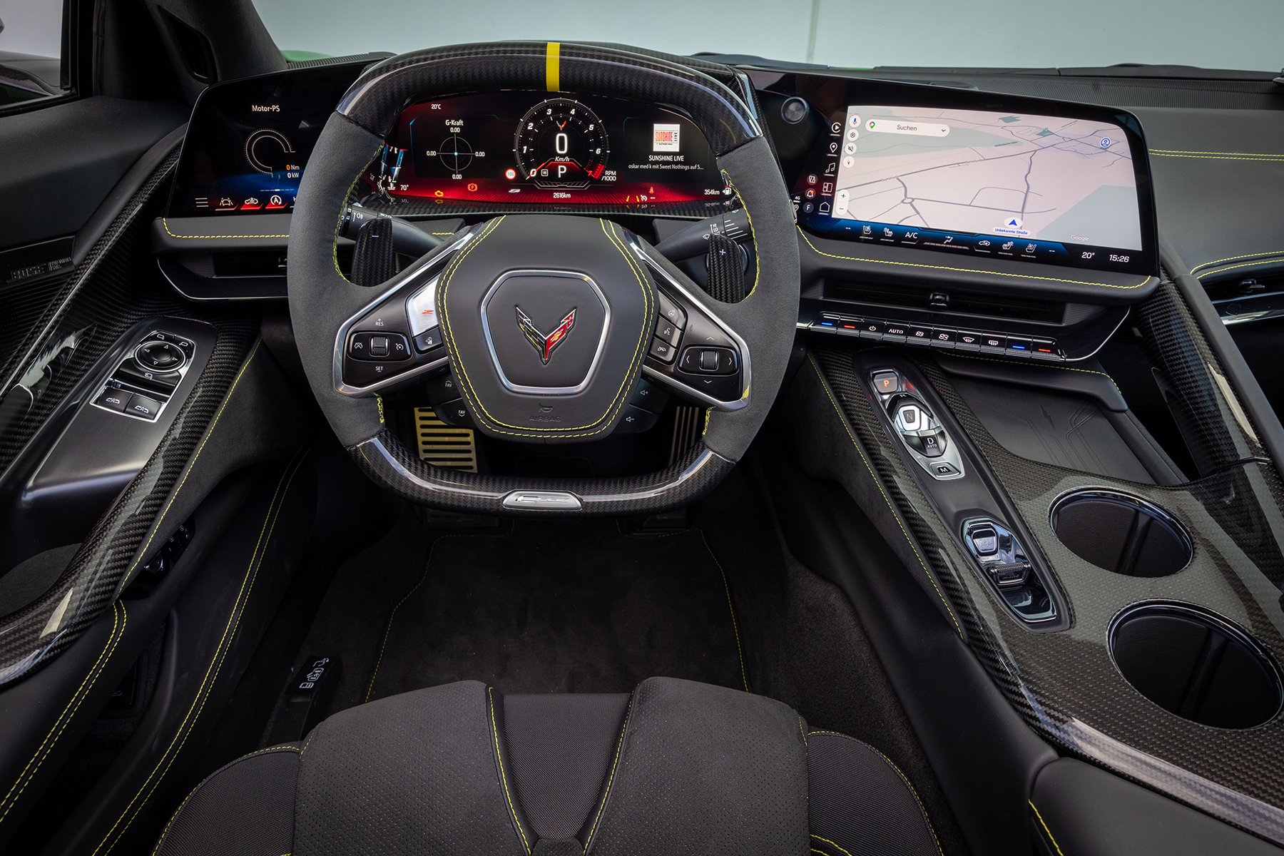 Chevrolet Corvette E-Ray front interior | Expert Rating