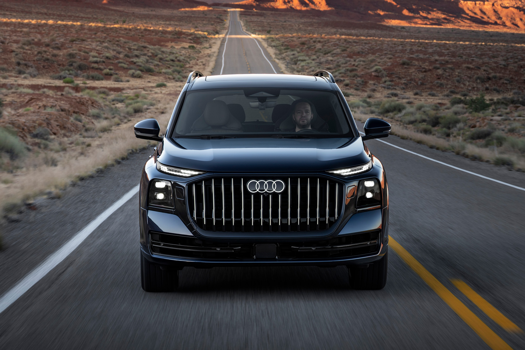 Audi Q9 front view | Expert Rating